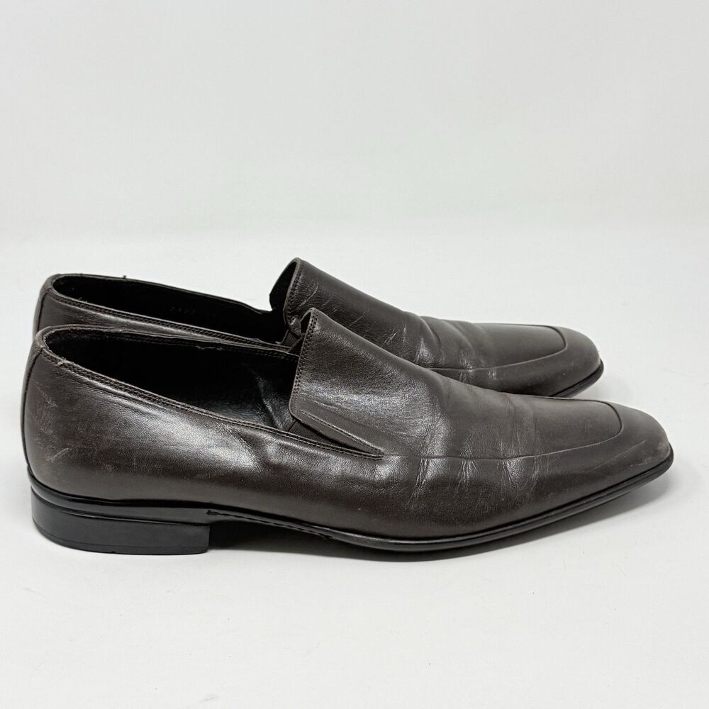 To Boot New York Adam Derrick Loafers Mens 10 Brown Leather Slip On Shoes Italy